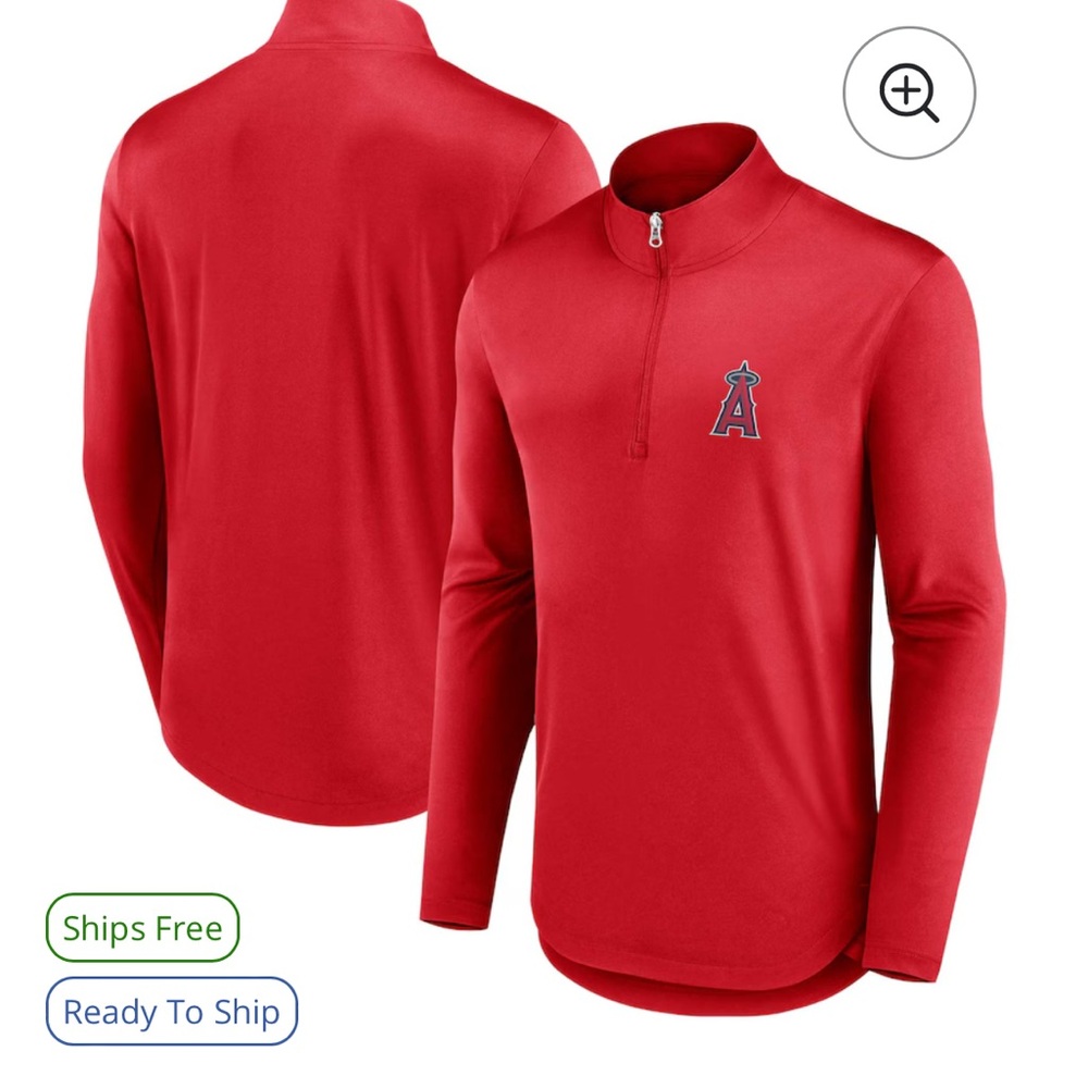 Angles quarter zip up size L